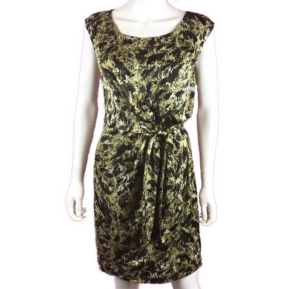 Vince Camuto Dress Faux Wrap Sleeveless Camo
